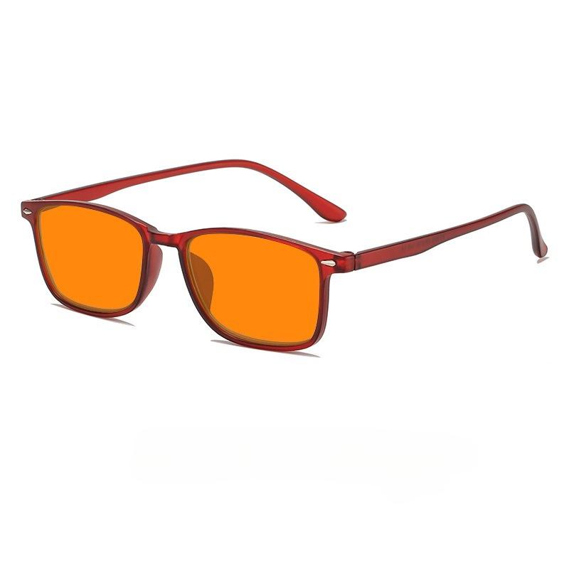 Minimalist Square Frame Plain Glasses Ultra-Lightweight Gaming Eyewear for Men and Women Blue Light Blocking Protection