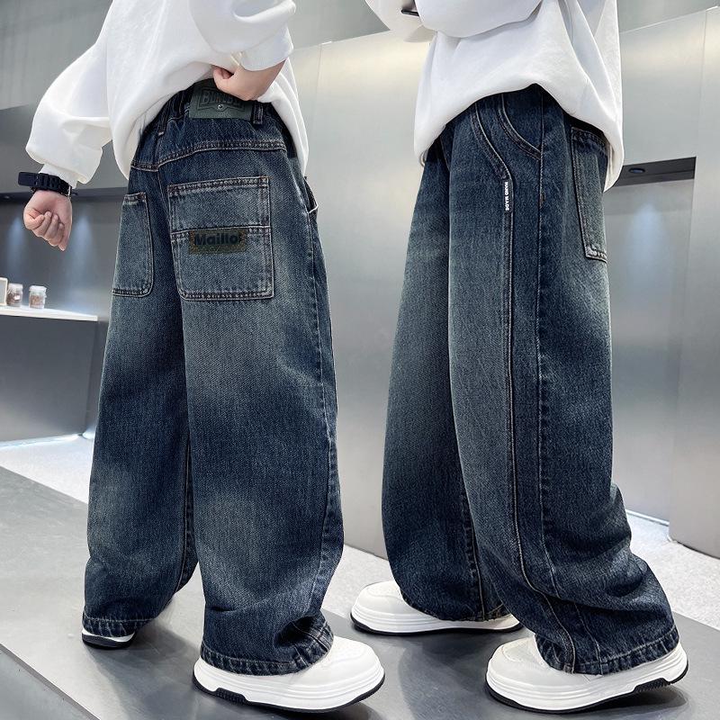 Boys' Loose Straight-Leg Jeans - Spring/Autumn 2026 Trend for Medium & Large Kids