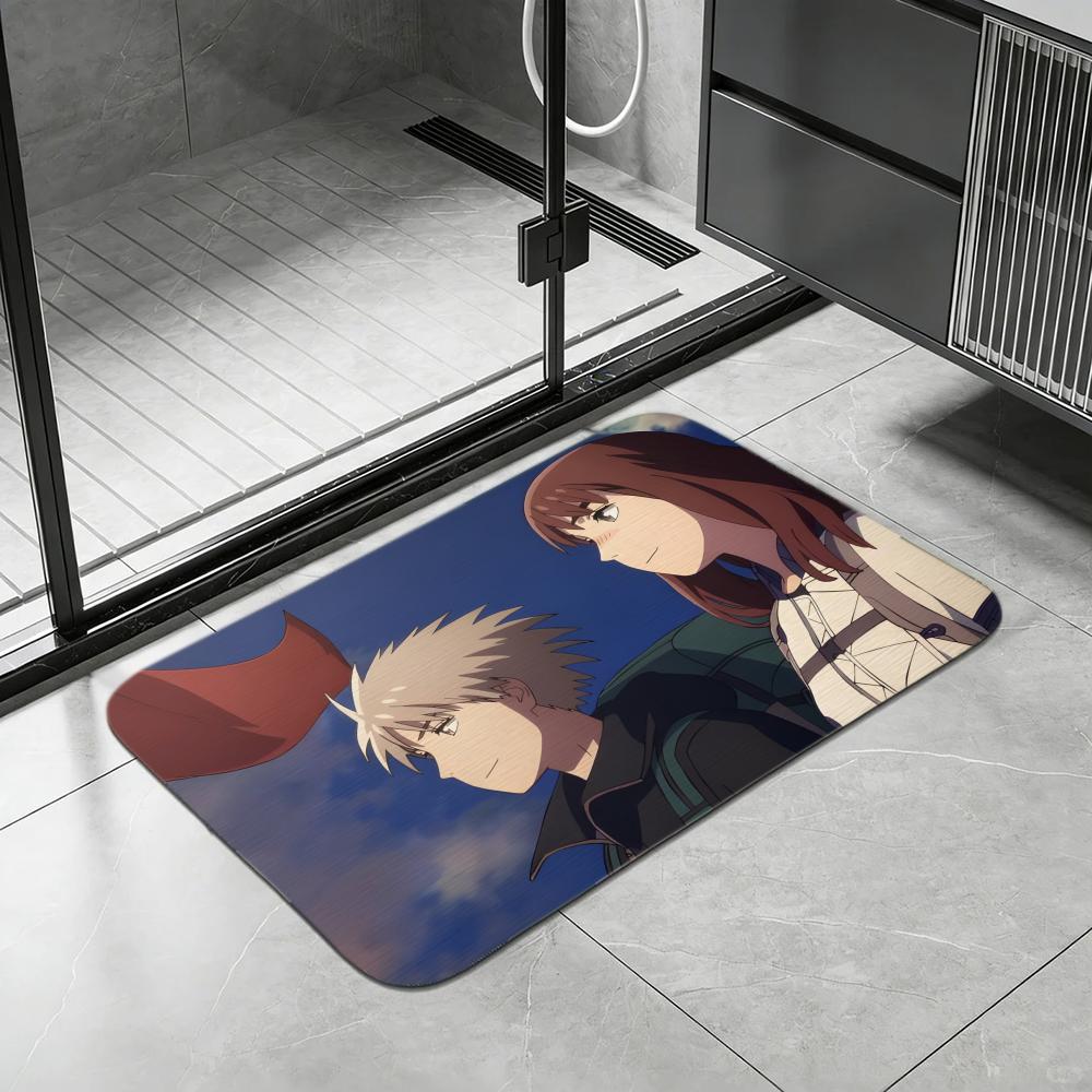 Anime H-Heavenly D-Delusion Floor Mat Diatomite Bath Mat, Quick Dry, Absorbent, Multi-Scene Mat