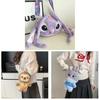 Zootopia Plush Bunny Tote Bag With Zipper Closure For Casual Day Use