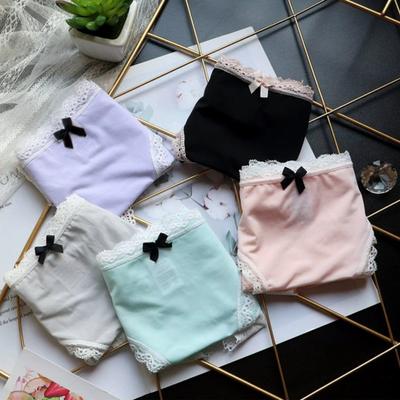 Damen-Unterwäsche aus Eisseide, sexy, niedrige Taille, Spitzenhöschen, nahtlos, unsichtbar, atmungsaktiv, Stretch-Unterhose