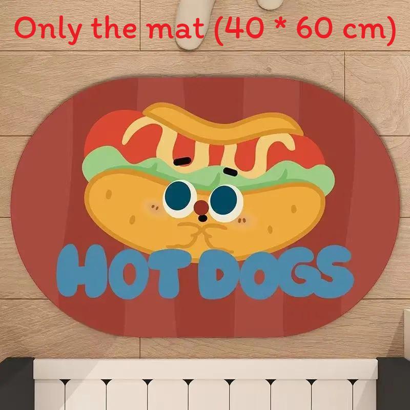 Diatom Mud Bathroom Mat Waterproof Non Slip Rug For Home Use
