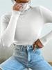 2024 Women's High Neck Knitted Pullover - Europe & America Style