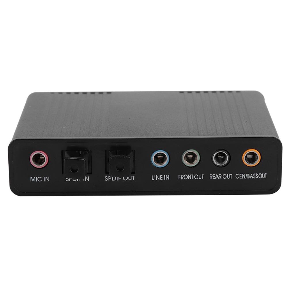 5.1 Kanal USB-Soundkarte Plug and Play Optische Audio-Soundkarte Computer-Audio