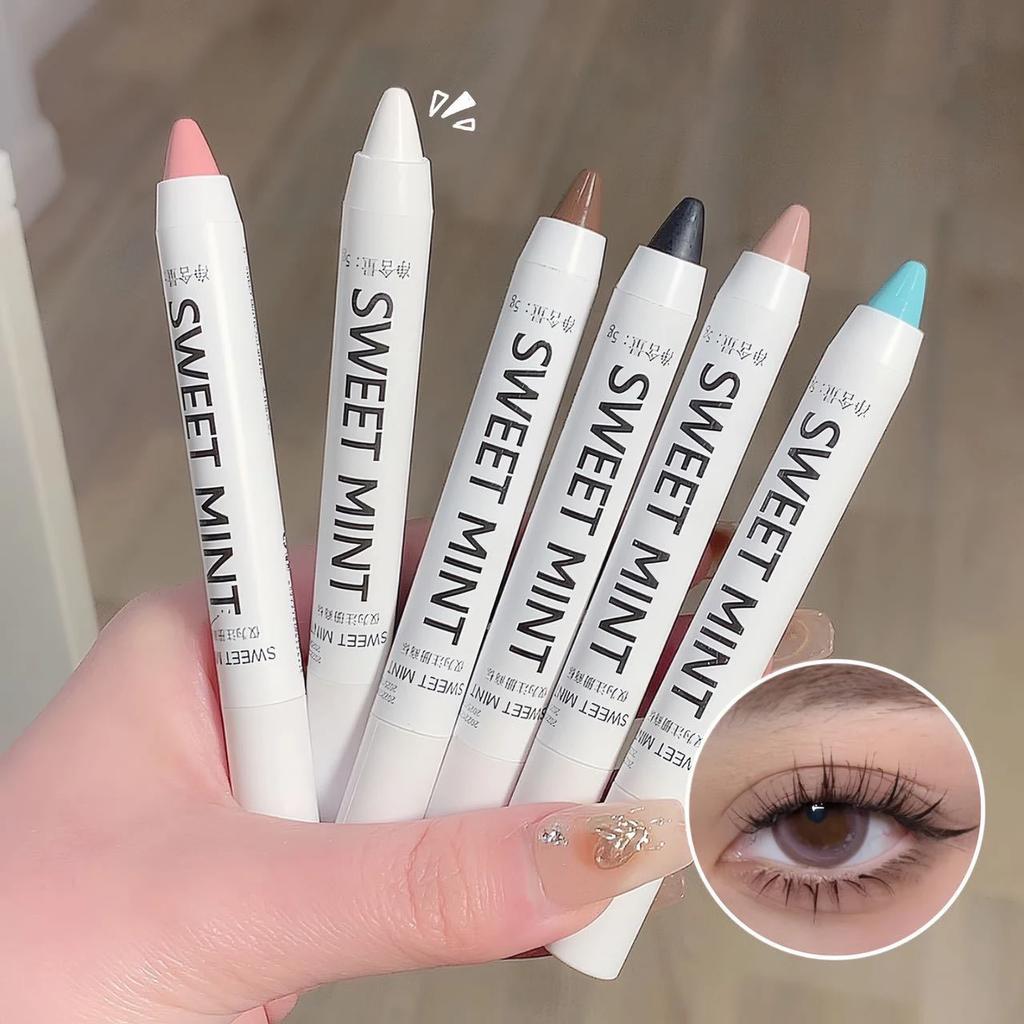 White Eyeliner Shiny Glitter Eyeshadow Stick Eyeliner Pen 13 Colors Matte Blue Purple Pink Eye Liner Makeup Brighten Silkworm