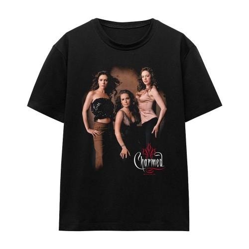 Charmed Unisex Adult Three Hot Witches T-Shirt