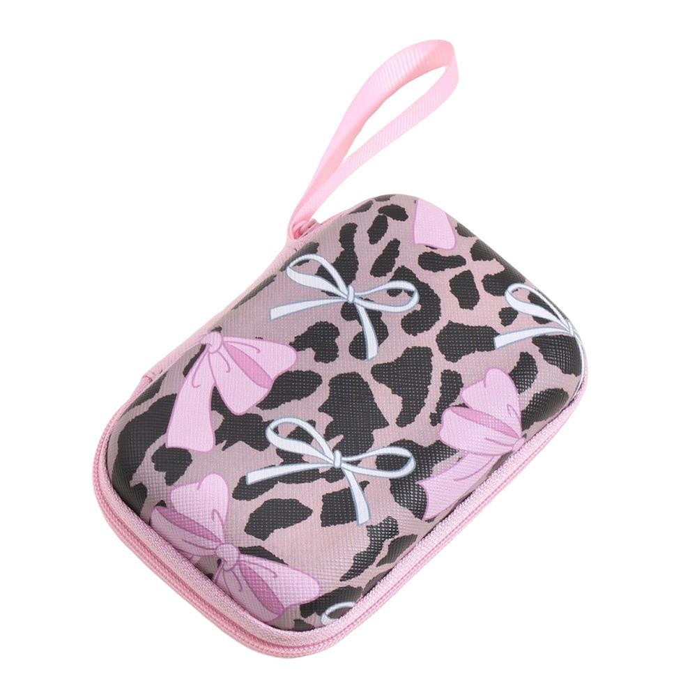Color Printed EVA Storage Bag Square Shape Cartoon Print Data Cable Storage Protective Cover Anti-collision Headphone Bag
