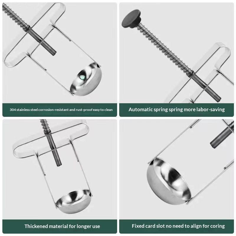 Stainless Steel Jujube Pit Remover Household Hawthorn Core Extractor Multi-Functional Tool