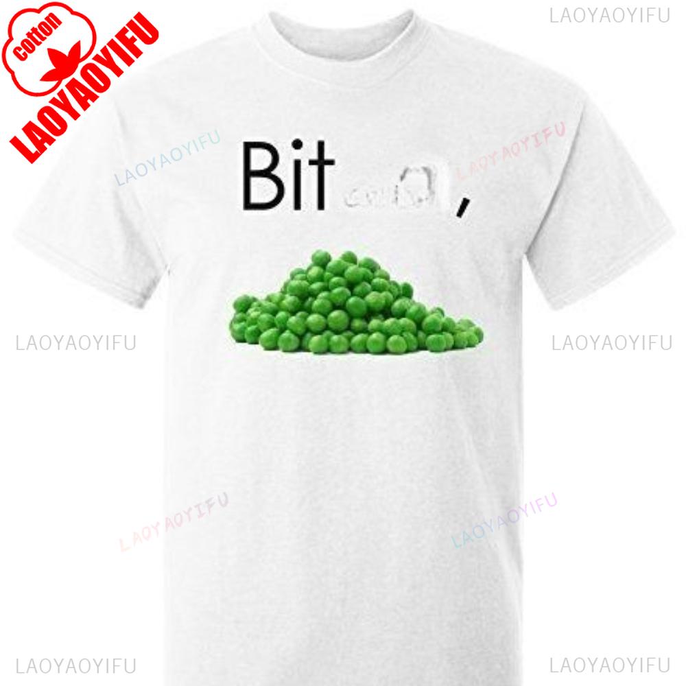 Funny Bch Peas Unisexs Tshirt Vegetable Rude Slogan Hilarious Unisex Unisex Fashion Vintage Beach Vacation Cotton Graphic T Shirts S