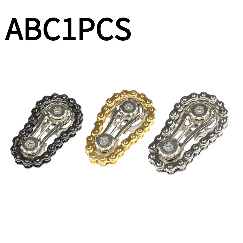 1/2PCS Portable Metal Gear Fidget Spinner Alloy Finger Gyro Stainless Steel Bearing Stress Relief Anti-Anxiety Focus Toy