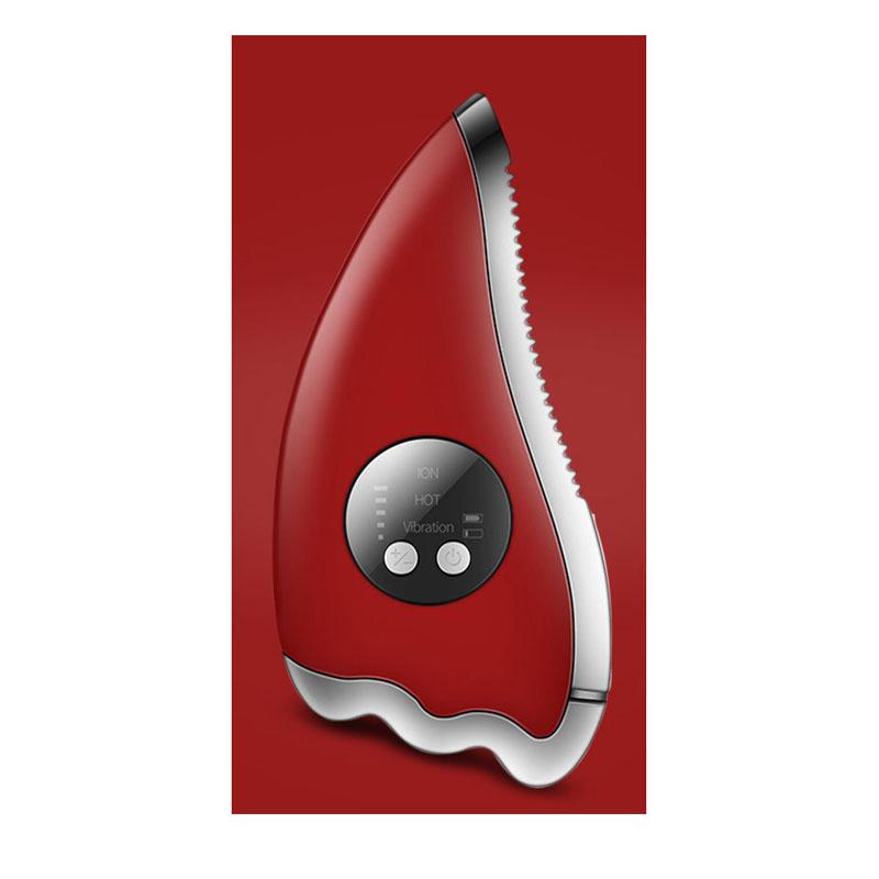 

Электрический скребковый массажер K·SKIN Guasha, EMS, микротоковый вибрационный массаж, горячий компресс с постоянной температурой красный