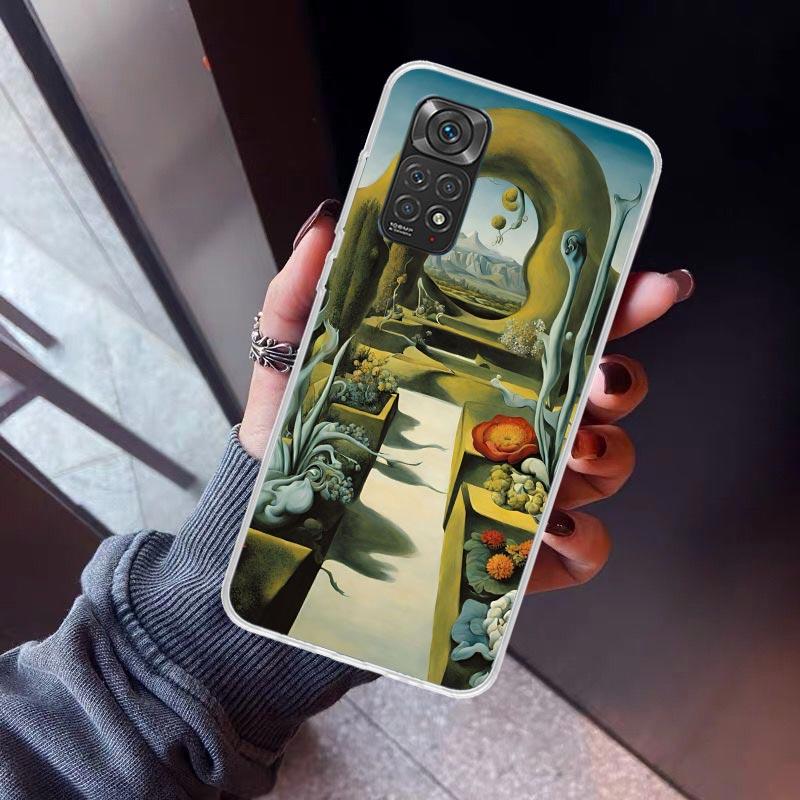 Salvador Dali Kunst Handyhülle Für Xiaomi Redmi Note 15 14 14S 13 12S 12 Pro Plus 11S 11 10S 10 4G Hülle 11E 11T 5G Druck Fundas R
