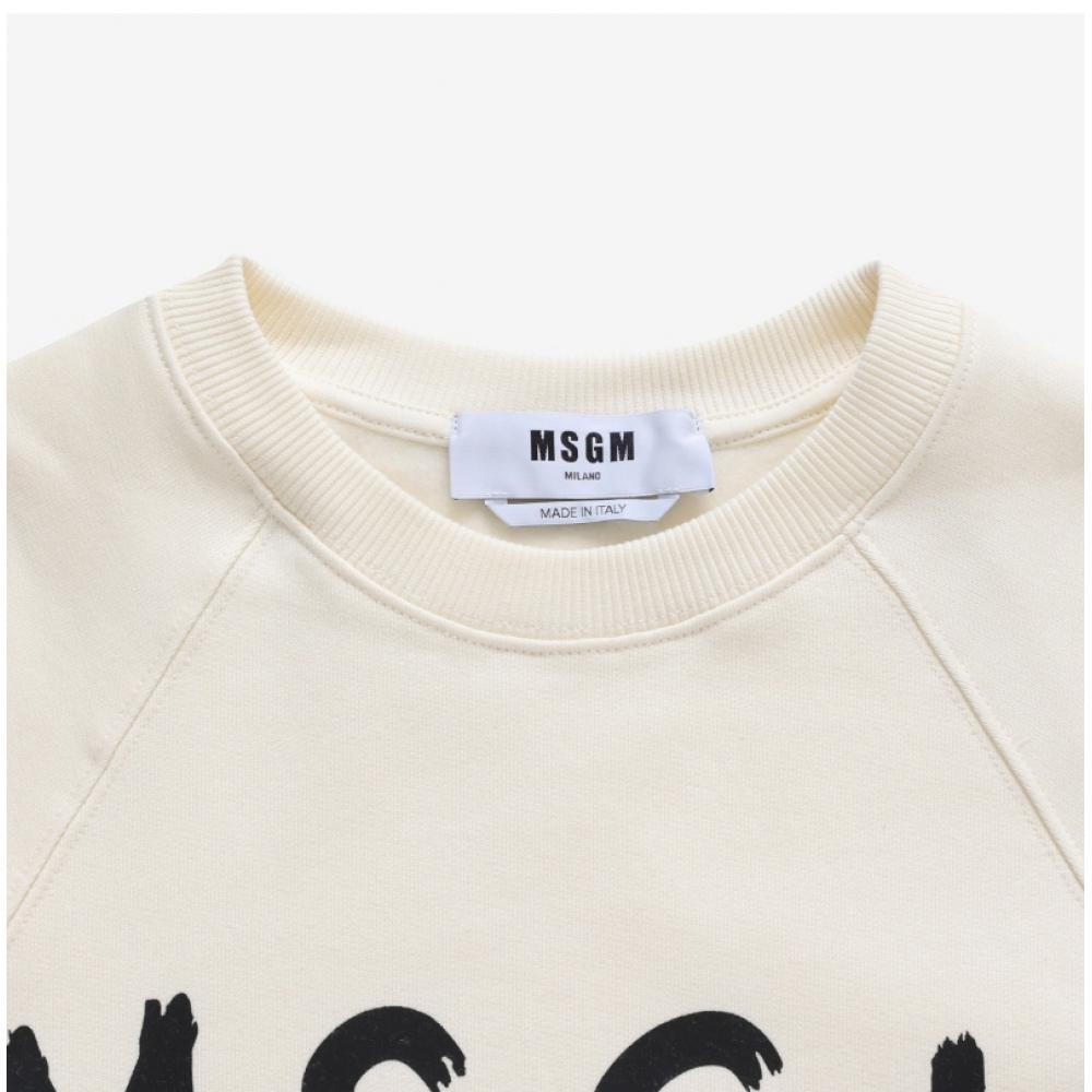 MSgm 2000mdm513 200001 02 BruShed Logo Women S SweatShirt