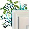 Colorful Metal Sea Animal Door Frame Decor - Sea Turtle, Dolphin, Octopus, Seahorse And Starfish Patterns