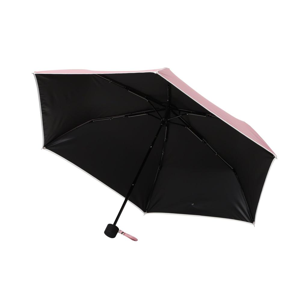 Francfranc Folding Umbrella with Blackout Pink Rain or Piping, 47cm, (For Shine)