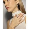 Bague - LUXENTER - Darbia - Zircone brillante - Finition argent - Largeur 16,6 mm