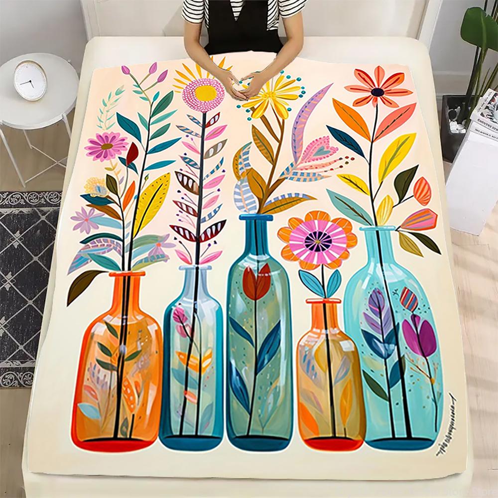 Flanell-Kuscheldecke Schöne Flasche HD 3D-Druck, geeignet für Sofas, Betten, Büros, Reisen, Campingstühle, warme Decke Geschenk