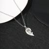 2 Pcs I Love You Heart Pendant Necklace Set Lock And Key Choker Chain For Couple Lovers Romantic Jewelry Valentine's Day Gift