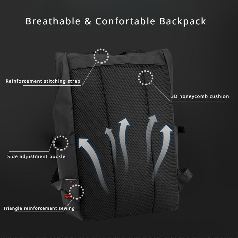 2025 Neuer Einfacher Unifarbener Herrenrucksack Lässige Reise-Umhängetasche Computer-Laptop-Rucksack Tragbare College-Studenten-Büchertasche