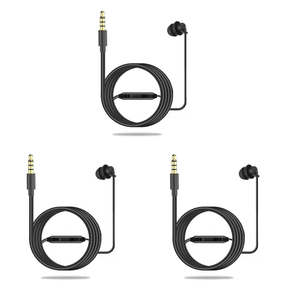 1/3/5Pcs 3.5mm/Type-c Wired Earbuds In Ear Headphone Soft Silicone Single Side Earplugs with Mic for Android Phone MP3 Players
