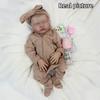 18 Zoll Reborn Baby Puppe Laura 3D Realistisches Baby mit weichen und dehnbaren Eigenschaften Puppenspielzeug für Geschenk