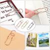 10-100PCS Heart Shaped Notebook Clips Creative Bookmark Page Holders Metal Pen Clips for Journal Planner Office Supplies