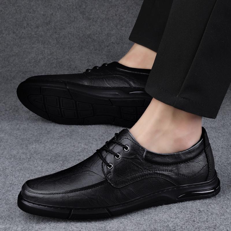 Pantofi de Afaceri din Piele Naturală pentru Bărbați la Modă Pantofi Casual cu Șireturi pentru Bărbați Pantofi de Nuntă pentru Bărbați Încălțăminte Confortabilă pentru Condus de Exterior pentru Bărbați