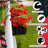 Flowerpot Balcony Box for Balustrade Terrace Flowers Anthracite 40cm 6 PCS