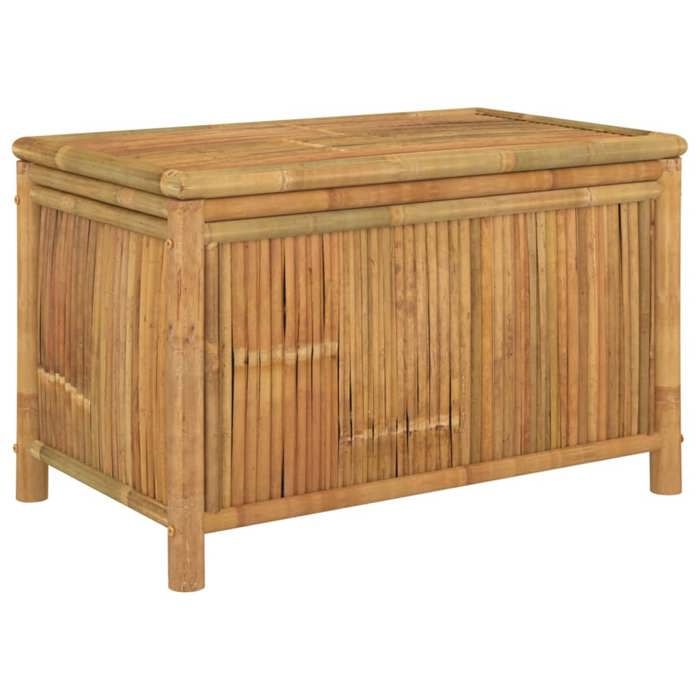 VidaXL Boîte de rangement de jardin 90x52x55 cm Bambou, boîte de rangement extérieure, boîte de couverture, mallette de 319875