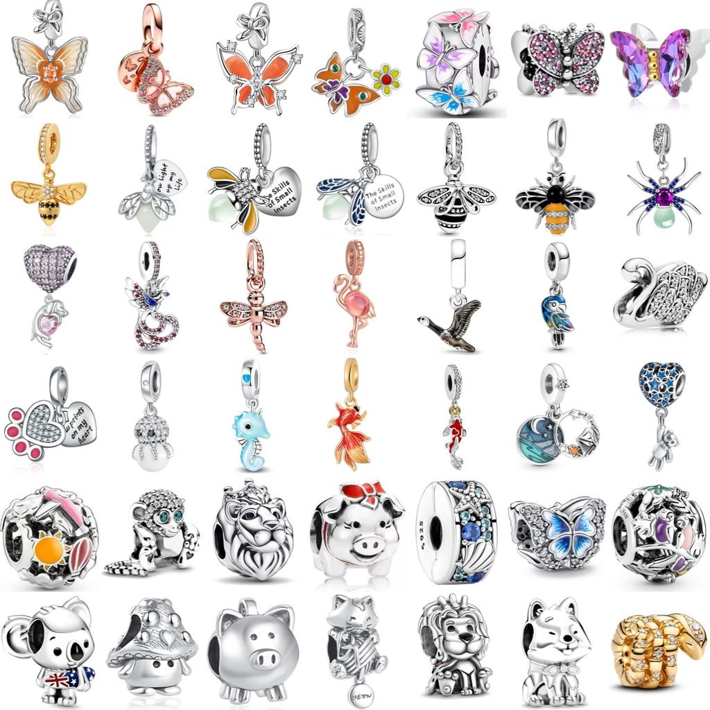 New Copper Rainbow Cat Spider Lion Night Light Seahorse Talisman Beads Fit For Original Bracelets Diy Womans Fine Jewelry