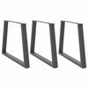 VidaXL Dining Table Legs In V-Shape, 3 Pieces, Anthracite, 100 X (72-73,3) Cm, Steel 4012598