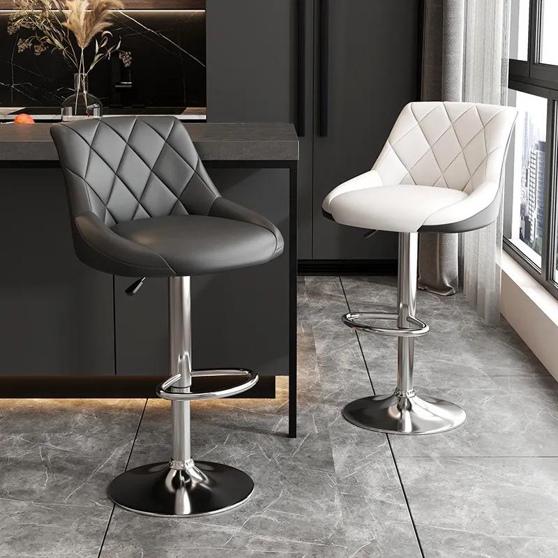High Back Lift Bar Stool - Elegant Home or Bar Use