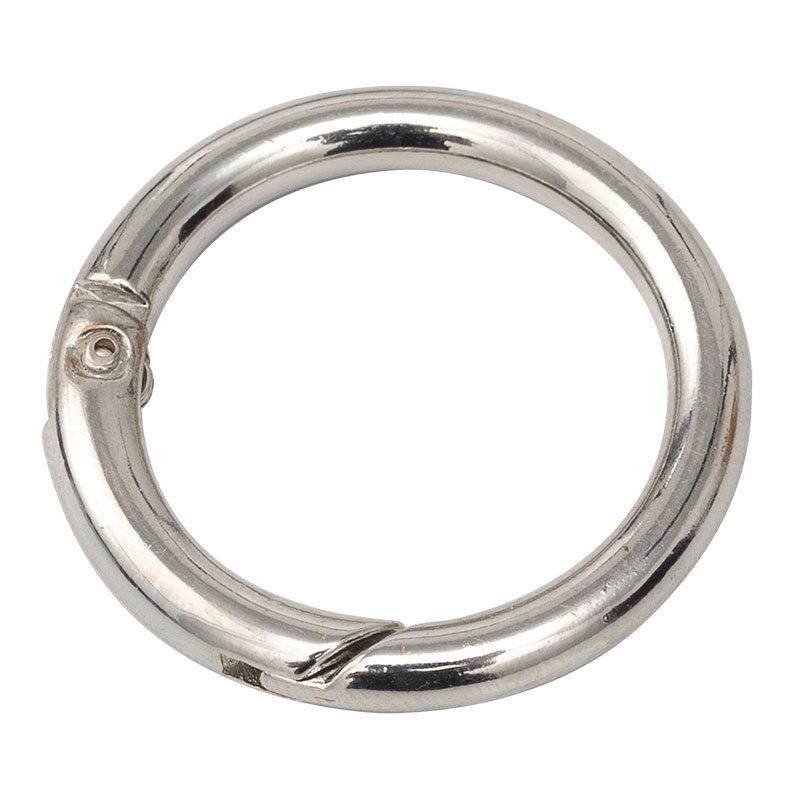 Fibbia Circolare in Lega di Zinco Fai da Te Accessori per Borse: Gancio a moschettone ad anello per borse da donna