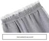 2024 Women's Trendy High Waist Wide-Leg Patchwork Lace Sweatpants