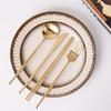 Avella Premium Glossy and Matte Dinnerware Gold Fork