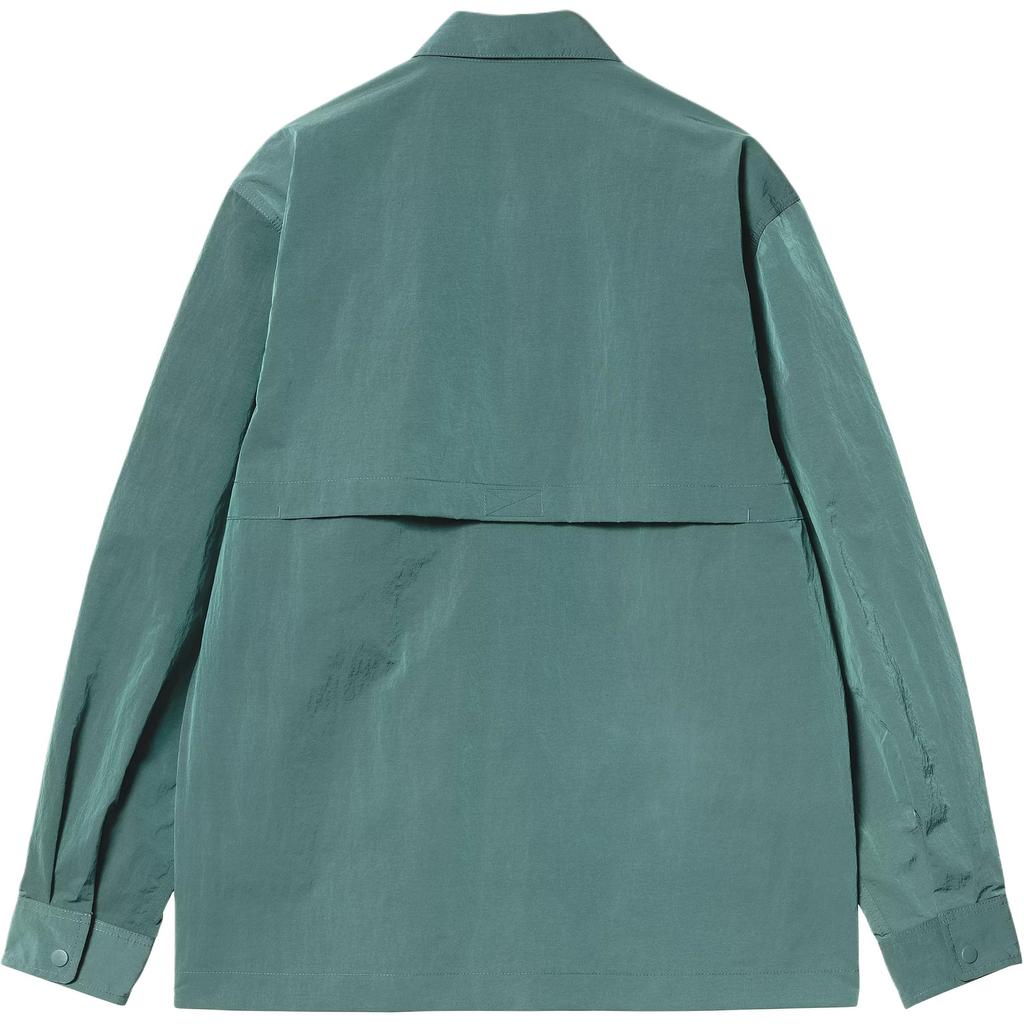 Carhartt WIP Giacca da Uomo a Manica Lunga Monopetto con Tasca sul Petto e Etichetta Quadrata Colore Verde Chiaro I035243-2NM-XX
