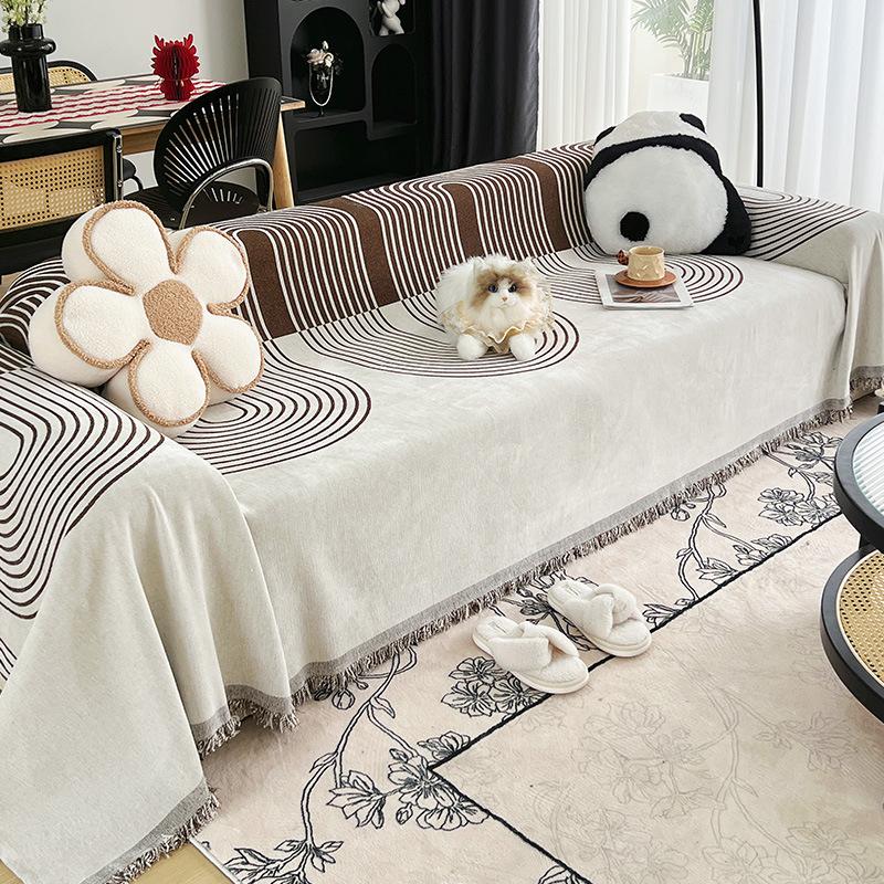 High-end Chenille Sofa Towel New Cushion Cover Blanket Full All-inclusive Universal Cover