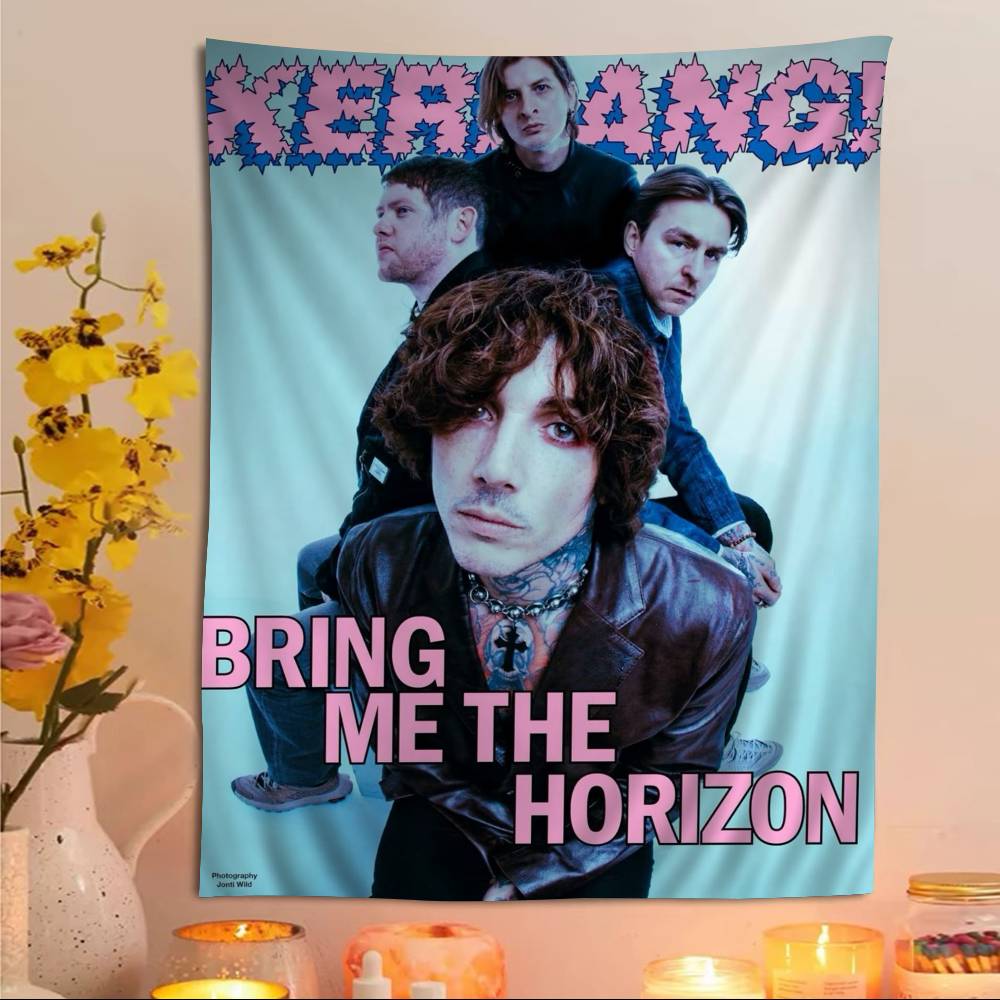 Bring Me The HHorizon Cartoon Tapestry Home Decoration Hippie Bohemian Decoration Divination Home Decor