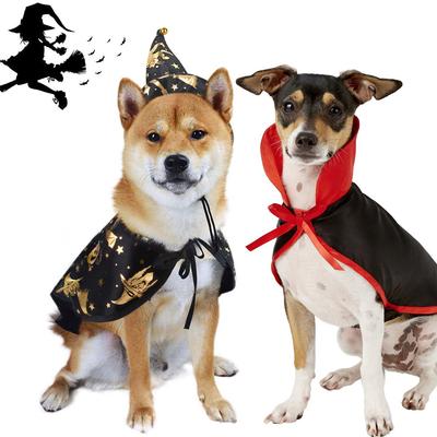 A Variety of Halloween Wizard Cape Sets, Pet Dog Dog Cat Hat Accessories 2022 New Prints