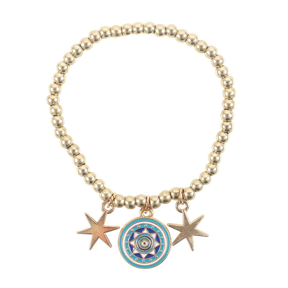 Something Different All Seeing Eye Beaded Charm Bracelet