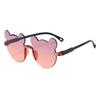1/12 Pairs Cute Bear Shaped Sunglasses for Children  New Fashion Rimless Multi-color Decor Shades Stylish Design Sun Glasses