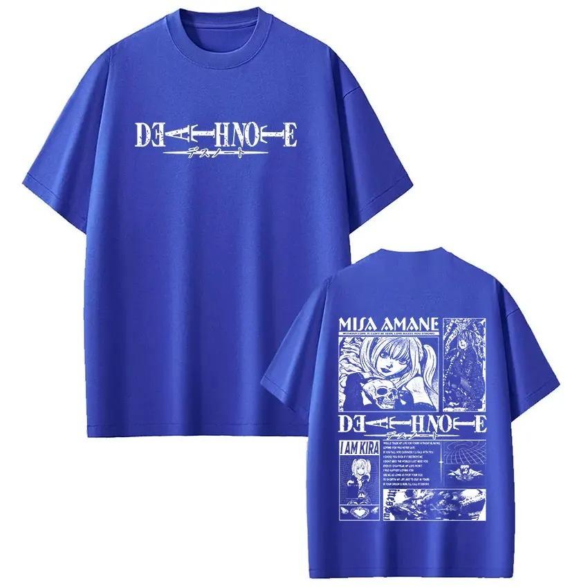Fashion Harajuku Short Sleeve Tshirts Anime Death Note Misa AUnisexe T Shirts Unisex Women Clothing Cotton Casual Tshirt Streetwear
