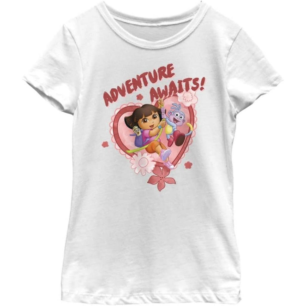 T-shirt a maniche corte Nickelodeon Explorer Dora Ama l'Avventura per Ragazze
