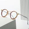 Retro Design Luxury Round Frame Glasses Frame for Men Women Ultralight Anti Blue Light Stainless Steel Alloy Eyeglasses