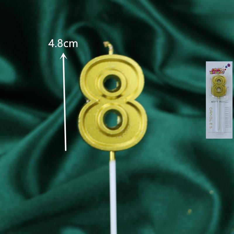 50 Gold and Silver Number Candle Cake Toppers - Individually Boxed Party Decorations