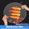 New Stainless Steel Grill Racks Round Nonstick Grill Net Reusable BBQ Roasting Net
