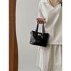 IELGY Ladies Messenger Bag Fashion Black Bucket Bag