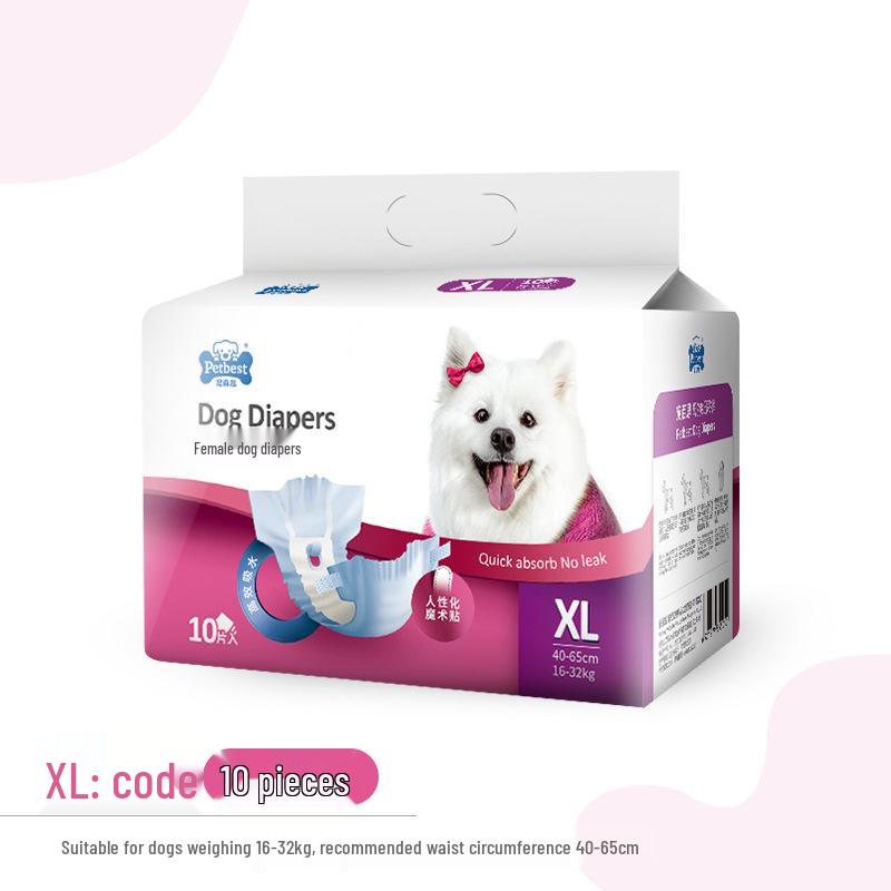 Disposable Male Dog Diapers for Teddy, Bichon Frise, and More - Pet Sanitary Underwear