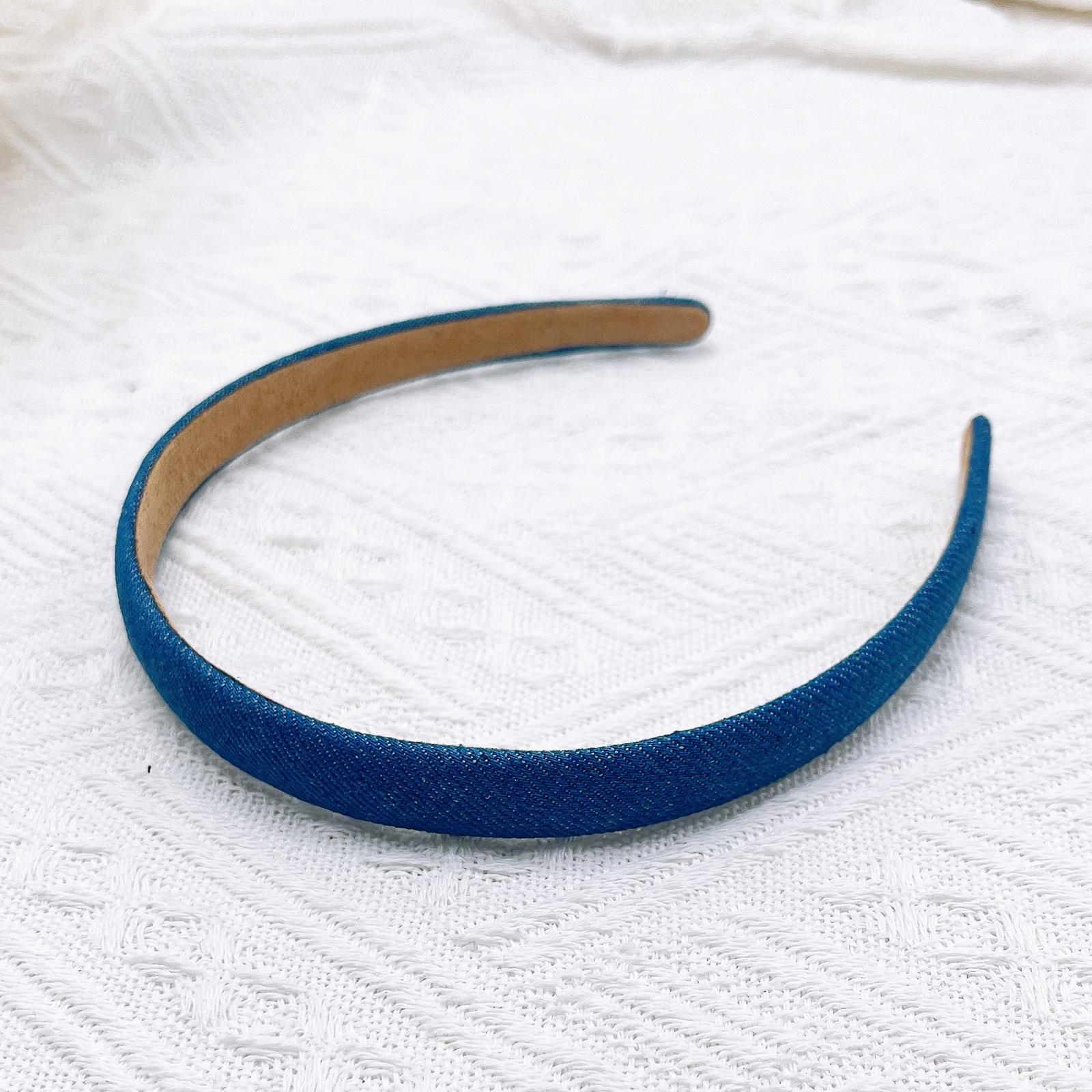 

PROLY Новая Мода Джинсовая Повязка на Голову Однотонный Тюрбан Узкая Боковая Повязка на Голову Для Взрослых Повседневный Головной Убор Аксессуары для Волос