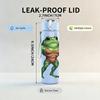 1PC Green Frog Character 750ml Color Plastic Sports Water Bottle Leakproof Flip Straw Lid Suitable for Sports Office Home Use